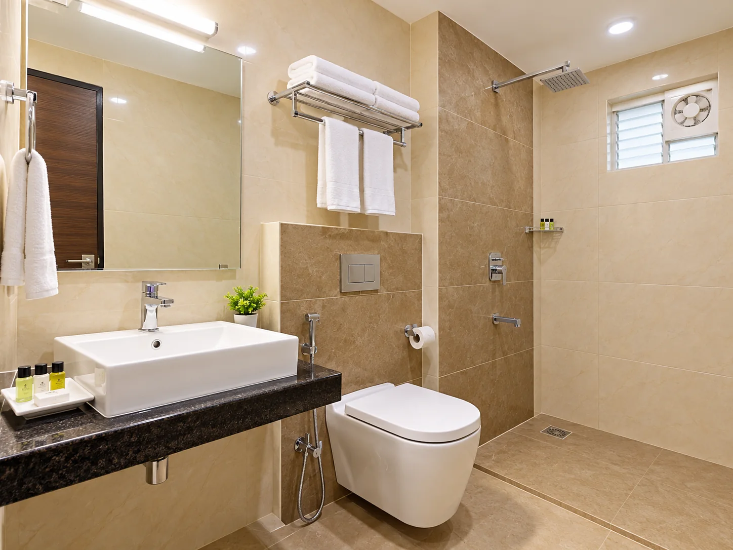 SUPER DELUXE ROOM 3 BED — bathroom