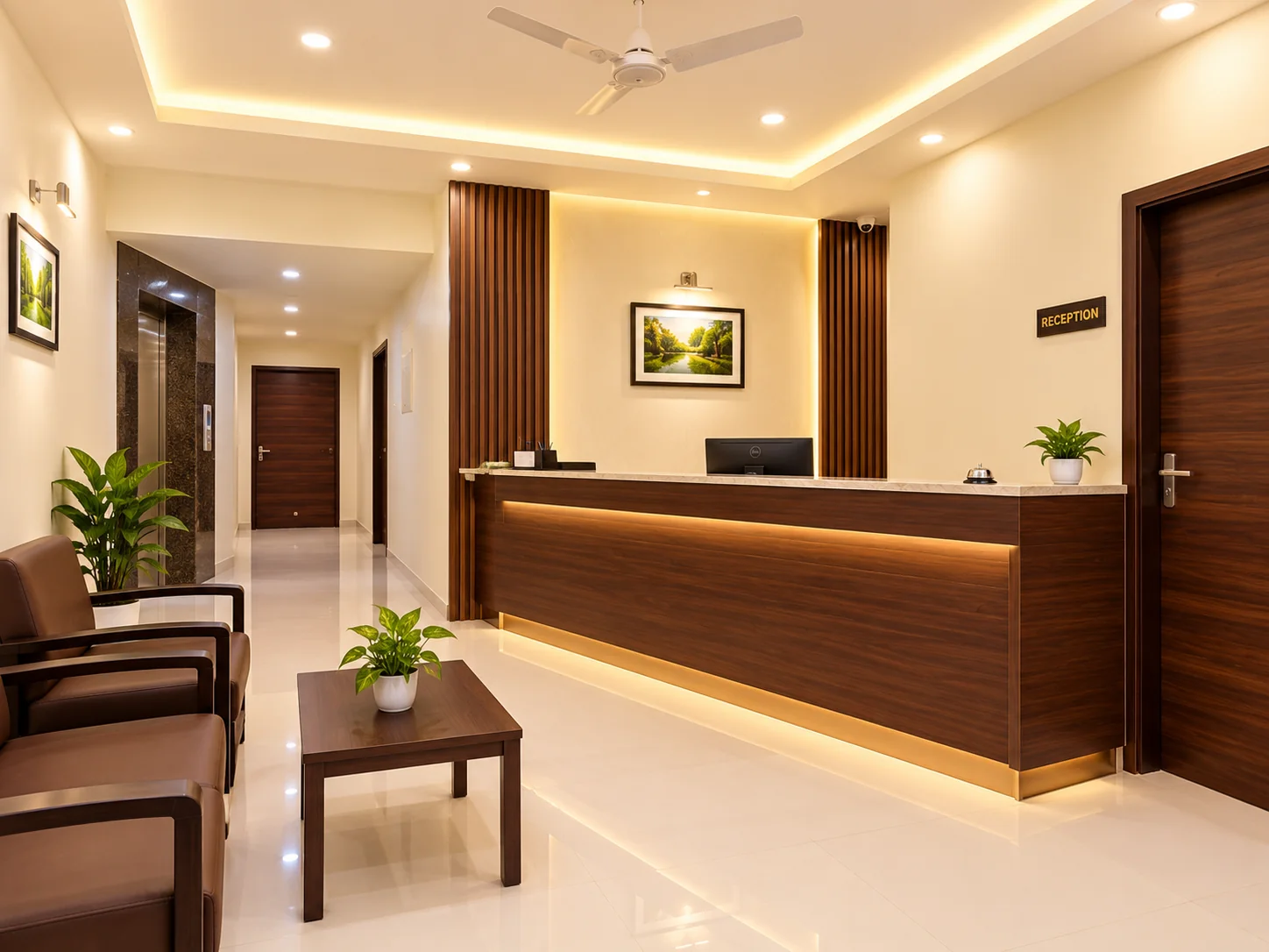 Reception and lobby